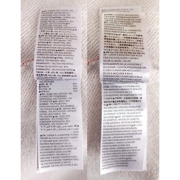 Pierre Balmain x GAP Collab Hoodie Size M Mens Red White & Blue - Picture 11 of 13